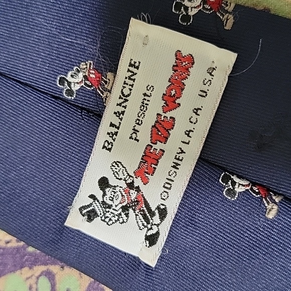 VINTAGE Balancine Disney Micky Mouse Tie - Picture 6 of 7